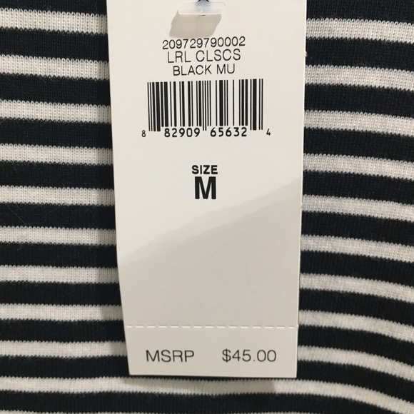 NEW Lauren Ralph Lauren Long Sleeve Tee Sz M - Picture 10 of 11